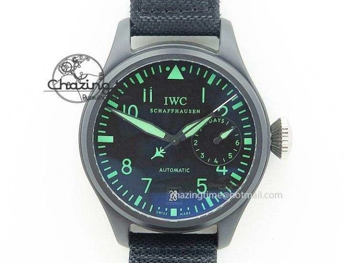 MIROTIME 0331 Big Pilot IW510301 Satin-Polished RG YLF Best Edition Black Dial On Leather Strap A Flexible 7222